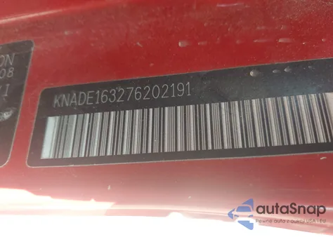 2007 Kia Rio Sx from USA, damaged, VIN KNADE163276202191